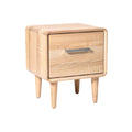 Modern Minimalist Wooden Nightstand with Drawer